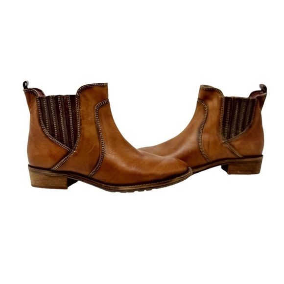PIKOLINOS Shoes Pikolinos Garda Chelsea Boots Cognac Leather Womens